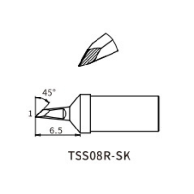 QUICK TSS08R-SK soldering tip (Quick TS8) - Quick