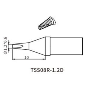QUICK TSS08R-1.2D soldering tip (Quick TS8)