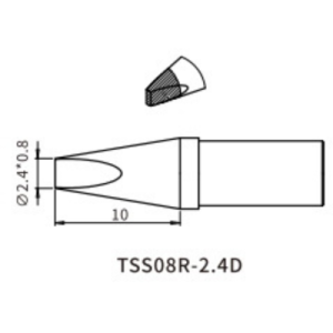 QUICK TSS08R-2.4D soldering tip (Quick TS8)