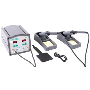 Quick 203D Soldering station with 2 solder irons. 2x90W
